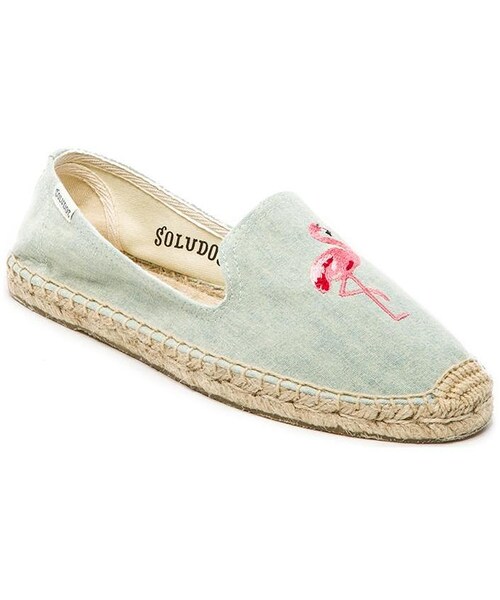 SOLUDOS（ソルドス）の「Soludos Flamingo Embroidered Espadrille（シューズ・レディース・Light Chambray_WZ102・10）」の2枚目の写真