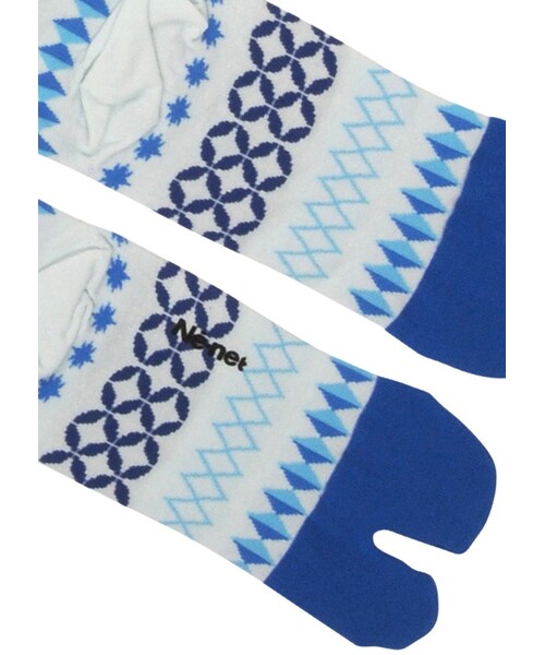 Ne-net（ネネット）の「きりこソックス / ソックス（レッグウェア・レディース・off white/light blue/pink・02）」の4枚目の写真