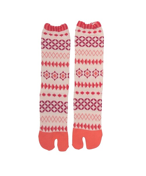 Ne-net（ネネット）の「きりこソックス / ソックス（レッグウェア・レディース・off white/light blue/pink・02）」の3枚目の写真