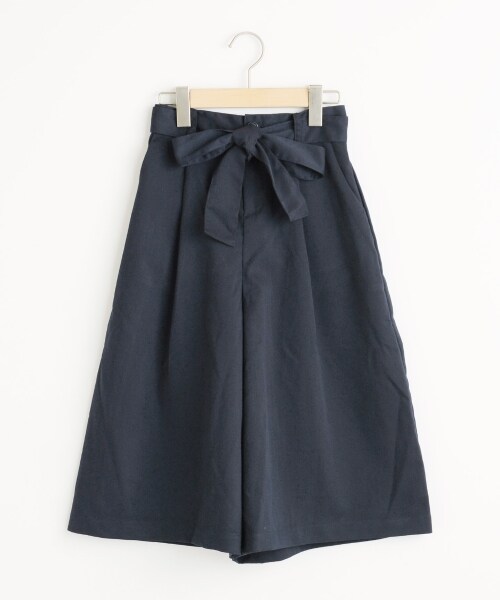 MAJESTIC LEGON(マジェスティックレゴン)の「リボンベルトワイドパンツ(パンツ・レディース・ネイビー/ベージュ/ブルー・Free)」の3枚目の写真