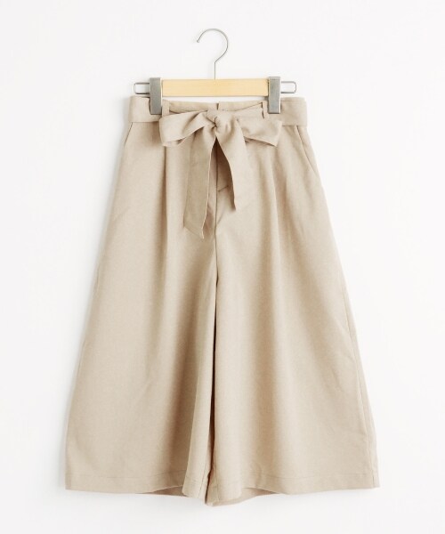 MAJESTIC LEGON(マジェスティックレゴン)の「リボンベルトワイドパンツ(パンツ・レディース・ネイビー/ベージュ/ブルー・Free)」の1枚目の写真