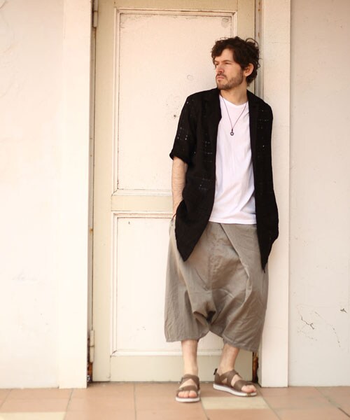 VIRGOwearworks（ヴァルゴウェアワークス）の「Hb Crest pants ビックシルエットパンツ（パンツ・メンズ・GRAY/OLIVE/BLACK・2/3/4）」の9枚目の写真