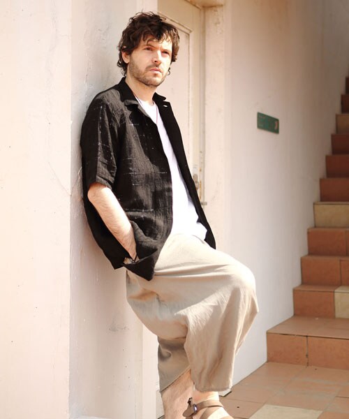 VIRGOwearworks（ヴァルゴウェアワークス）の「Hb Crest pants ビックシルエットパンツ（パンツ・メンズ・GRAY/OLIVE/BLACK・2/3/4）」の7枚目の写真