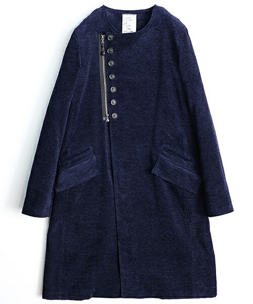 SHAREEF（シャリーフ）の「COTTON MOLE NO-COLLAR COAT 9月入荷予定