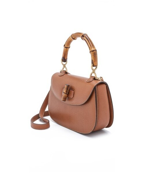 GUCCI（グッチ）の「What Goes Around Comes Around Gucci Large Bamboo Bag（ショルダーバッグ・レディース・Brown・One Size）」の4枚目の写真