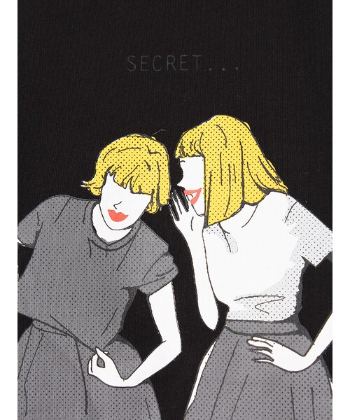 EMODA（エモダ）の「SECRET LADYS Tシャツ（トップス・レディース・ホワイト/ブラック・F）」の9枚目の写真