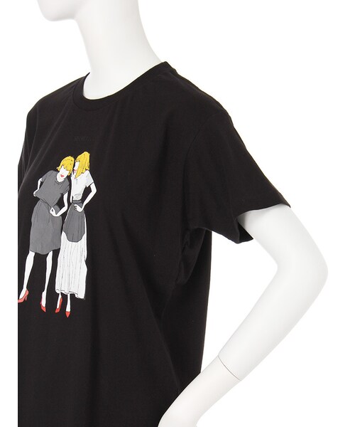 EMODA（エモダ）の「SECRET LADYS Tシャツ（トップス・レディース・ホワイト/ブラック・F）」の7枚目の写真