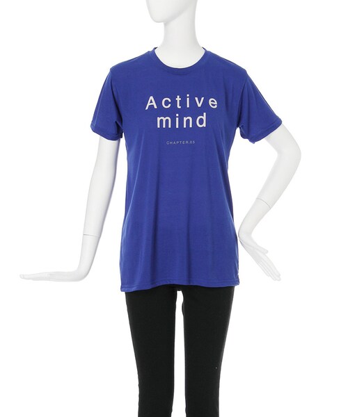 EMODA（エモダ）の「ACTIVEMIND Tシャツ（トップス・レディース・ホワイト/ブラック/ブルー・F）」の4枚目の写真