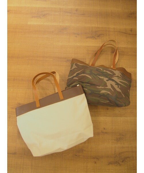 Ungrid（アングリッド）の「レザーコンビBAG（バッグ・レディース・オフホワイト/ミックス・F）」の3枚目の写真