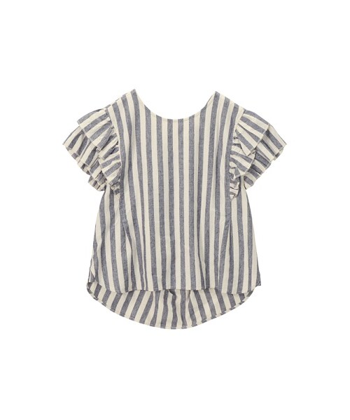 mercibeaucoup,（メルシーボークー）の「メルシーボークー、 / Ｂ：アサスト / シャツ（トップス・レディース・beige/navy・01）」の8枚目の写真