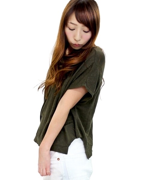 RNA-N(アールエヌエーエヌ)の「<予約>リネン天竺変形プルオーバー(トップス・レディース・ホワイト/チャコール/ブルー/グリーン・M)」の5枚目の写真