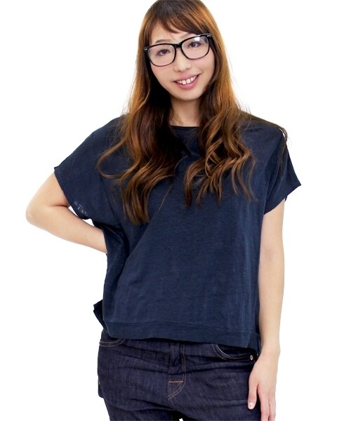 RNA-N(アールエヌエーエヌ)の「<予約>リネン天竺変形プルオーバー(トップス・レディース・ホワイト/チャコール/ブルー/グリーン・M)」の3枚目の写真