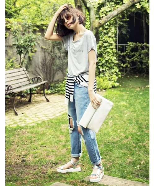 Re:EDIT（リエディ）の「厚底フラットソールスポーティベルトサンダル（その他・レディース・その他）」の2枚目の写真