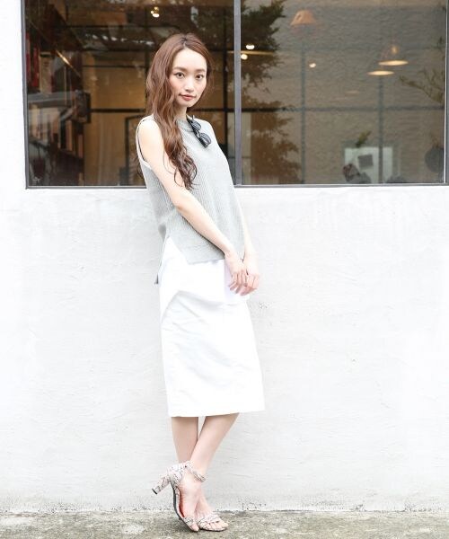 JEANASIS（ジーナシス）の「【通常販売スタート】2PアゼベストレイヤードNS（トップス・レディース・ホワイト(05)/グレー(12)/ネイビー(88)・FREE）」の11枚目の写真