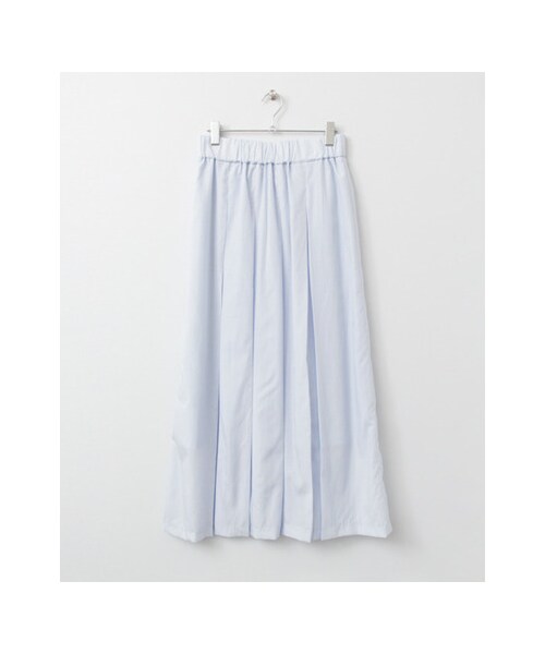 URBAN RESEARCH DOORS（アーバンリサーチドアーズ）の「mizuiro-ind BLACK　タックロングスカート（スカート・レディース・BEIGE/SAX/BLACK・FREE）」の3枚目の写真