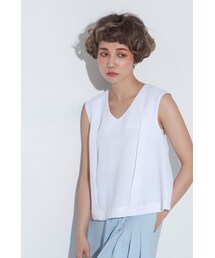 Marjorie | 俐落簡約，V領設計感無袖背心(3色)(トップス)