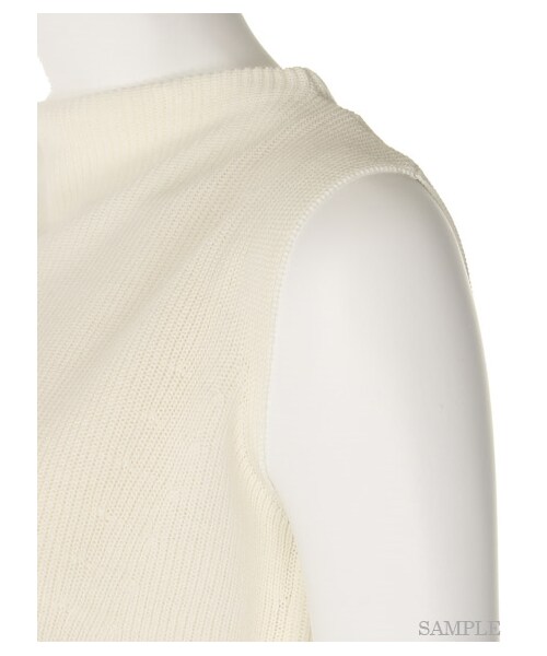 Mila Owen（ミラオーウェン）の「ニット&タックスカートOP（ワンピース＋トップスセット・レディース・OWHT/NVY/BLK・0/1）」の8枚目の写真