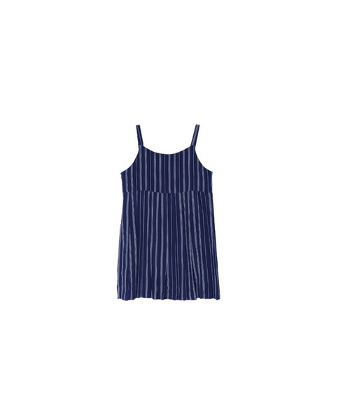 ROCKET x LUNCH(ロケットアンドランチ)の「PATTERN PLEATS OPS(ワンピース/ドレス・レディース・NAVY/WHITE・FREE)」の3枚目の写真