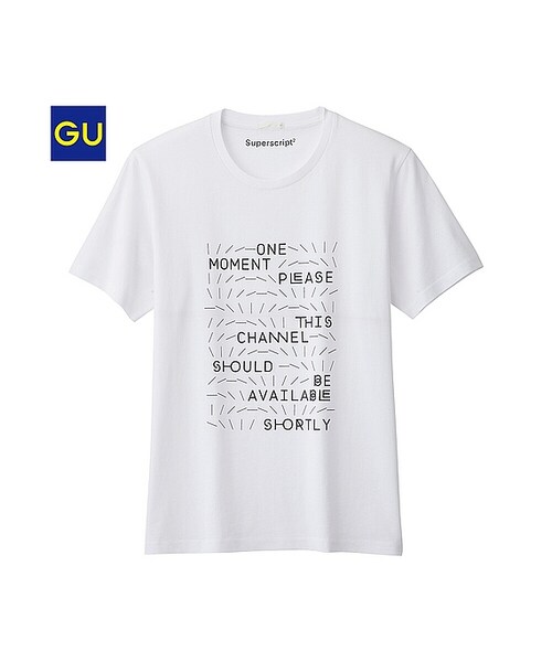 GU(ジーユー)の「(GU)グラフィックT(SS1・半袖)(MEN ⁄ グラフィックTシャツ・メンズ・WHITE/RED/BLACK・L/M/S/XL)」の1枚目の写真