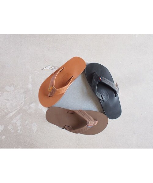 RAINBOW SANDALS(レインボーサンダル)の「RAINBOW SANDALS〈レインボーサンダル〉CLASSIC LEATHER SANDALS (301ALTS-CL) BLACK/EXPRESSO/TAN(サンダル・メンズ・その他)」の1枚目の写真