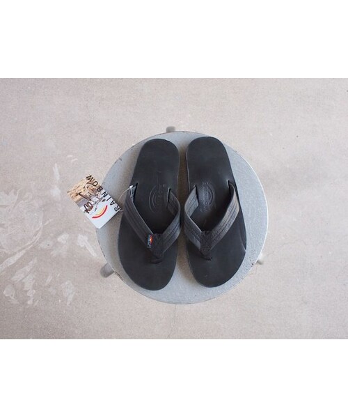 RAINBOW SANDALS(レインボーサンダル)の「RAINBOW SANDALS〈レインボーサンダル〉CLASSIC LEATHER SANDALS (301ALTS-CL) BLACK/EXPRESSO/TAN(サンダル・メンズ・その他)」の2枚目の写真