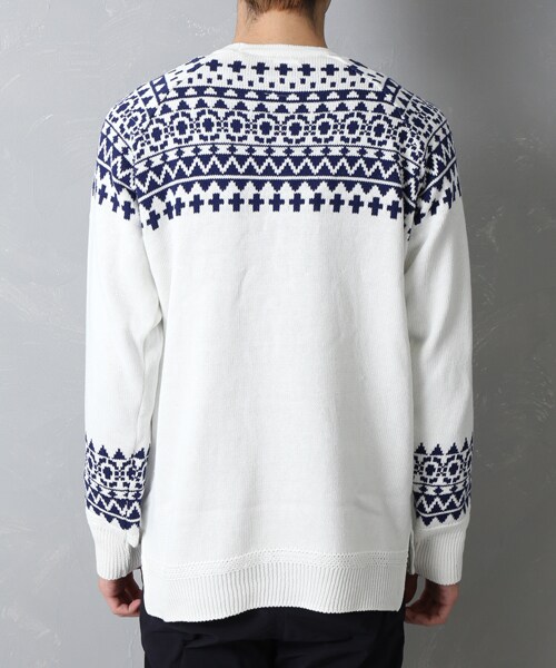 Name.（ネーム）の「C/L NORDIC C/N SWEATER（その他・メンズ・BLK/WHT・1/2）」の6枚目の写真