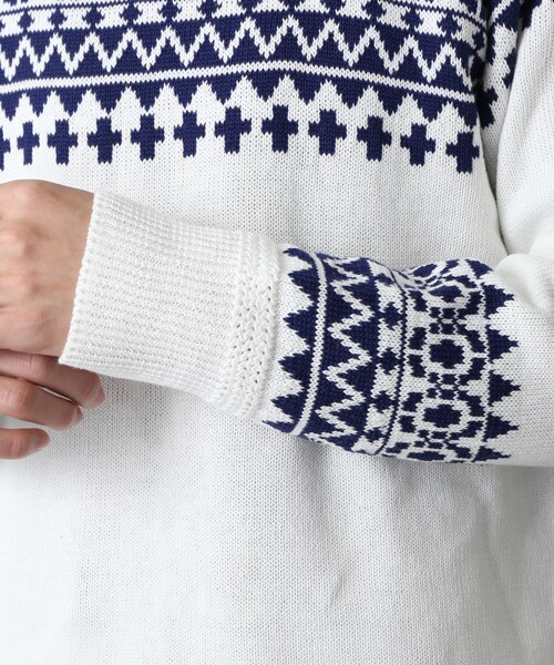 Name.（ネーム）の「C/L NORDIC C/N SWEATER（その他・メンズ・BLK/WHT・1/2）」の9枚目の写真