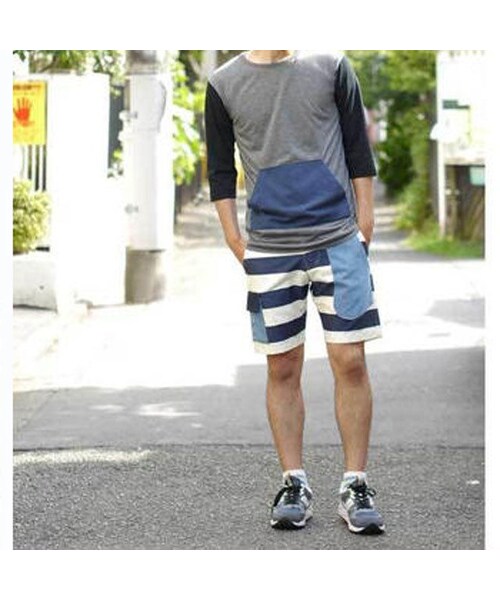 NIRAME.CO（ニラメッコ）の「単身赴任しょーつ　ネイビーぼーだー。（その他パンツ・メンズ・その他）」の4枚目の写真