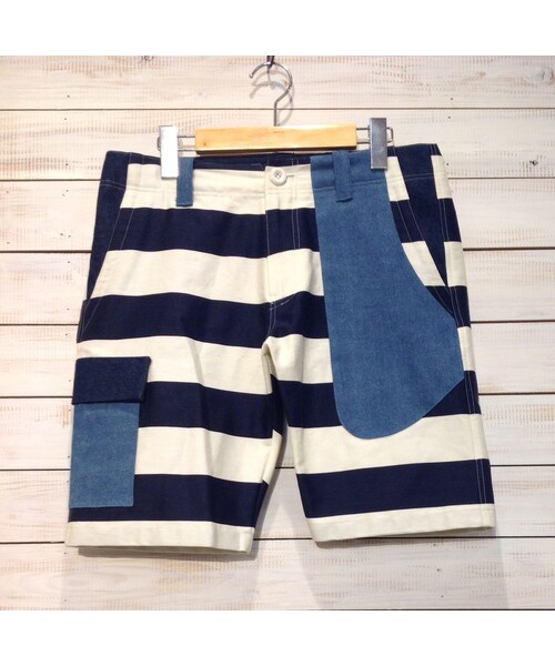 NIRAME.CO（ニラメッコ）の「単身赴任しょーつ　ネイビーぼーだー。（その他パンツ・メンズ・その他）」の2枚目の写真