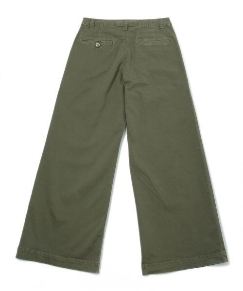 BABYLONE（バビロン）の「ストレッチワイドパンツ（パンツ・レディース・オフホワイト11/カーキ78・36/38）」の6枚目の写真