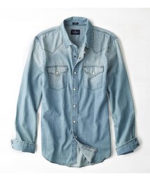 American Eagle | AEOウェスタンデニムシャツ(シャツ/ブラウス)
