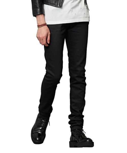 JOHN LAWRENCE SULLIVAN（ジョンローレンスサリバン）の「JOHN LAWRENCE SULLIVAN スキニーデニム（デニムパンツ・メンズ・ブラック/ダークブルー・34/36/38/40）」の2枚目の写真