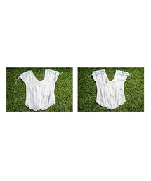 pizza cut five | 袖子印花上衣(その他トップス)