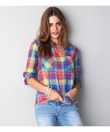 American Eagle | AEOプラッドシャツ(シャツ/ブラウス)