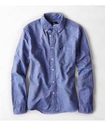 American Eagle | AEOソリッドオックスフォードシャツ(シャツ/ブラウス)