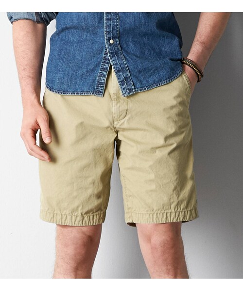 American Eagle(アメリカンイーグル)の「AEOプレップショート(その他パンツ・メンズ・バタリオングリーン/ネオンピンク/サーフカーキ/ビンテージカーキ/オフィサーネイビー/パーシモン/ピンクスターフィッシュ・26/28/30/32/33/34/36/38)」の4枚目の写真