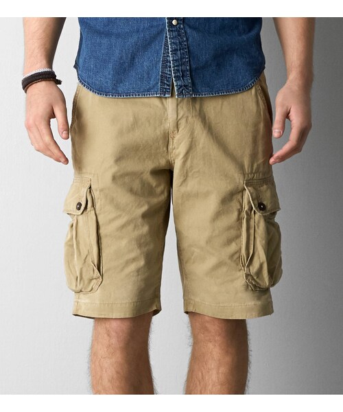 American Eagle(アメリカンイーグル)の「AEOクラシックカーゴショート(その他パンツ・メンズ・チョーク/ツアーカーキ/ビンテージカーキ/カモグリーン/ダスクネイビー/カイトブルー/ファントムブラック/ユニフォームカーキ/ロッキーブルー・26/28/30/32/33/34/36/38/40)」の8枚目の写真