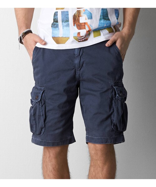 American Eagle(アメリカンイーグル)の「AEOクラシックカーゴショート(その他パンツ・メンズ・チョーク/ツアーカーキ/ビンテージカーキ/カモグリーン/ダスクネイビー/カイトブルー/ファントムブラック/ユニフォームカーキ/ロッキーブルー・26/28/30/32/33/34/36/38/40)」の9枚目の写真
