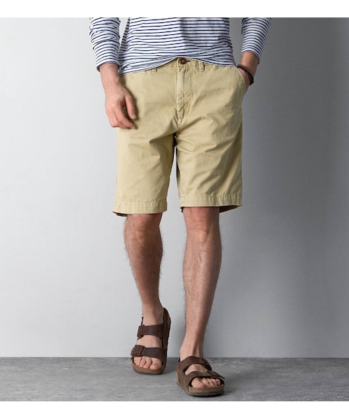 American Eagle（アメリカンイーグル）の「AEOクラシックツイルショート（その他パンツ・メンズ・ビンテージカーキ/ロッキーブルー/ビンテージブルー/シーフォームサーフ/オフィサーネイビー/ブライトルバーブ/チルレモネード/コーポラルカーキ/トワイライトブルー/サンブリーチミント/オレンジ・26/28/30/32/33/34/36/38/40）」の5枚目の写真