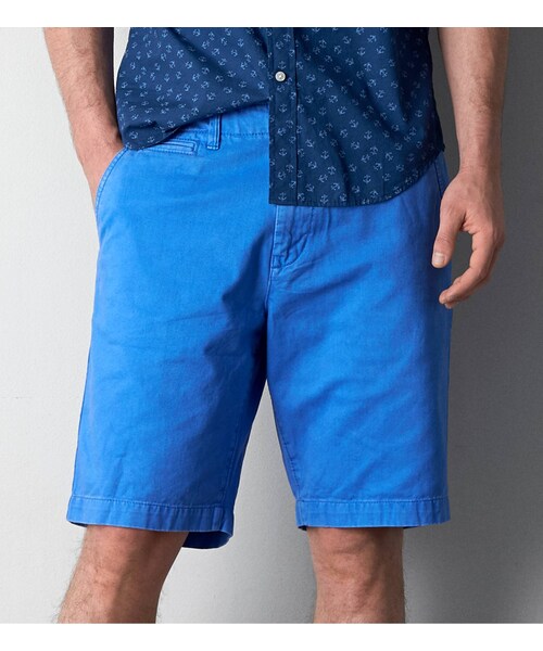 American Eagle（アメリカンイーグル）の「AEOクラシックツイルショート（その他パンツ・メンズ・ビンテージカーキ/ロッキーブルー/ビンテージブルー/シーフォームサーフ/オフィサーネイビー/ブライトルバーブ/チルレモネード/コーポラルカーキ/トワイライトブルー/サンブリーチミント/オレンジ・26/28/30/32/33/34/36/38/40）」の6枚目の写真