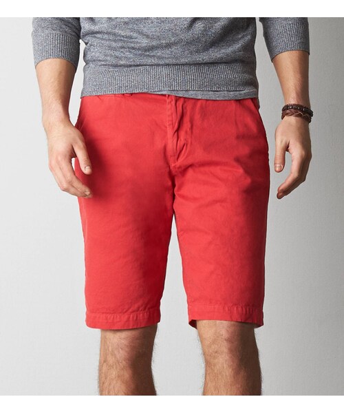 American Eagle（アメリカンイーグル）の「AEOクラシックツイルショート（その他パンツ・メンズ・ビンテージカーキ/ロッキーブルー/ビンテージブルー/シーフォームサーフ/オフィサーネイビー/ブライトルバーブ/チルレモネード/コーポラルカーキ/トワイライトブルー/サンブリーチミント/オレンジ・26/28/30/32/33/34/36/38/40）」の9枚目の写真