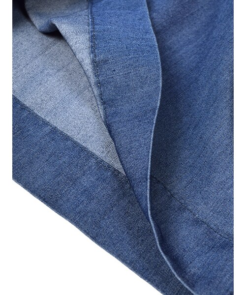 w closet（ダブルクローゼット）の「デニムガウチョパンツ（パンツ・レディース・ブルー/ネイビー・FREE）」の8枚目の写真