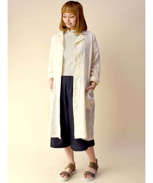 w closet（ダブルクローゼット）の「デニムガウチョパンツ（パンツ・レディース・ブルー/ネイビー・FREE）」の11枚目の写真