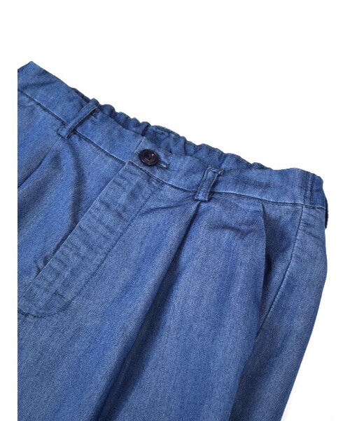 w closet（ダブルクローゼット）の「デニムガウチョパンツ（パンツ・レディース・ブルー/ネイビー・FREE）」の6枚目の写真