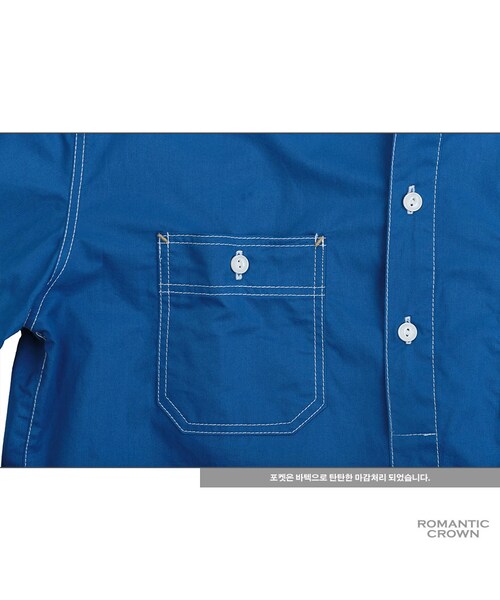 ROMANTIC CROWN(ロマンティッククラウン)の「GOOD LIFE SOUTIEN COLLAR SHIRT_BLUE(その他・メンズ・기타)」の12枚目の写真