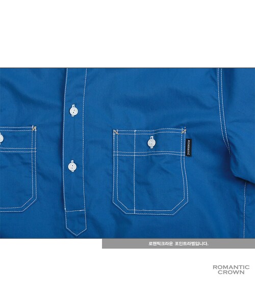 ROMANTIC CROWN(ロマンティッククラウン)の「GOOD LIFE SOUTIEN COLLAR SHIRT_BLUE(その他・メンズ・기타)」の13枚目の写真