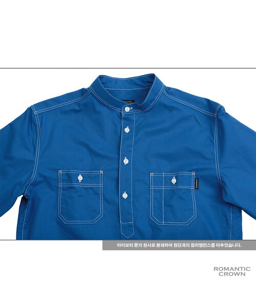 ROMANTIC CROWN(ロマンティッククラウン)の「GOOD LIFE SOUTIEN COLLAR SHIRT_BLUE(その他・メンズ・기타)」の10枚目の写真