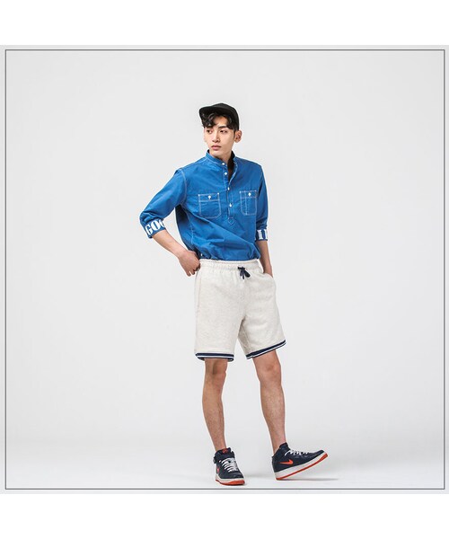 ROMANTIC CROWN(ロマンティッククラウン)の「GOOD LIFE SOUTIEN COLLAR SHIRT_BLUE(その他・メンズ・기타)」の4枚目の写真