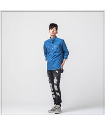 ROMANTIC CROWN | GOOD LIFE SOUTIEN COLLAR SHIRT_BLUE(その他)
