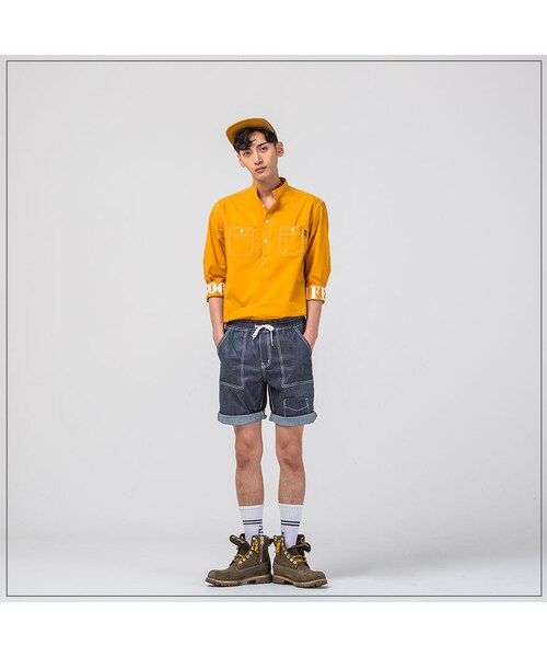 ROMANTIC CROWN（ロマンティッククラウン）の「GOOD LIFE SOUTIEN COLLAR SHIRT_YELLOW（その他・メンズ・기타）」の3枚目の写真